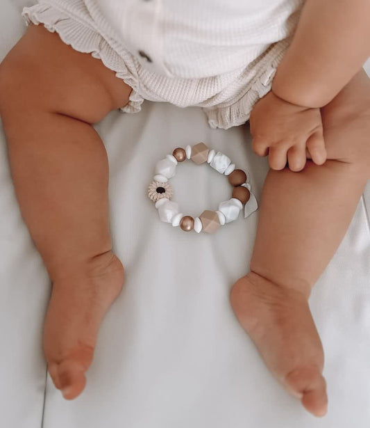 anneau de dentition beige