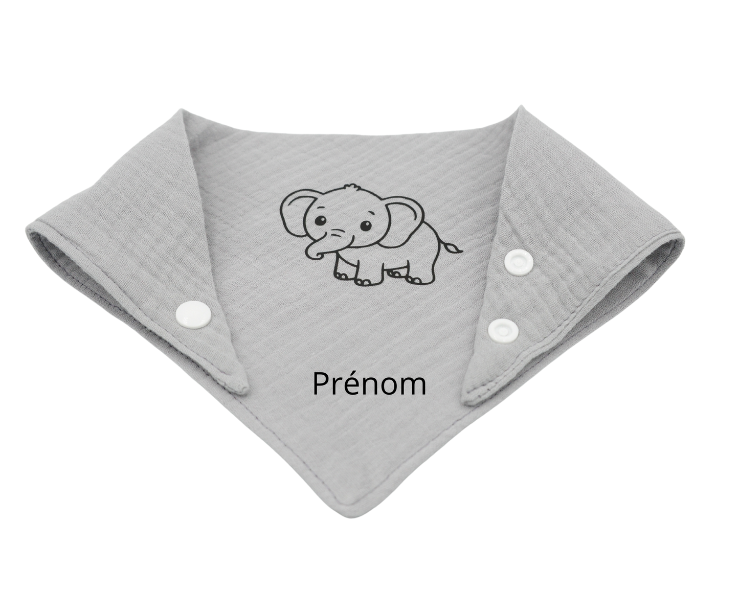 Bavoir personnalisé éléphant