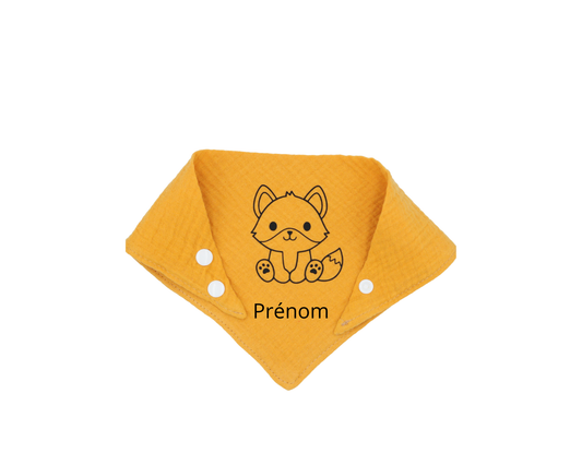 Bavoir personnalisé renard
