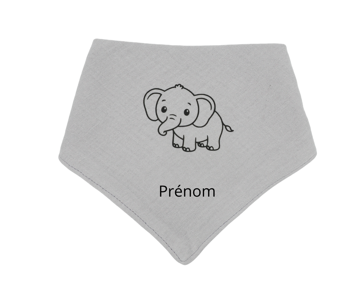 Bavoir personnalisé éléphant