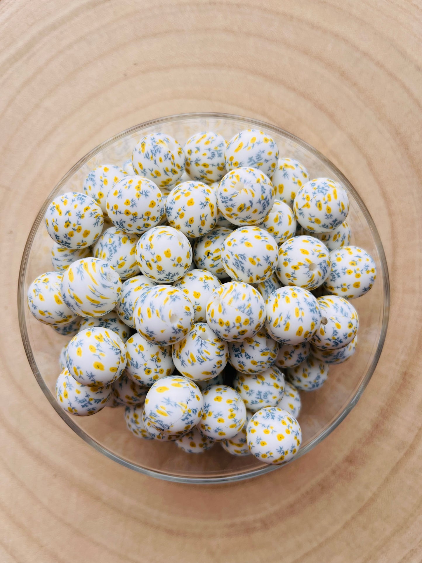 Perle silicone imprimées Liberty