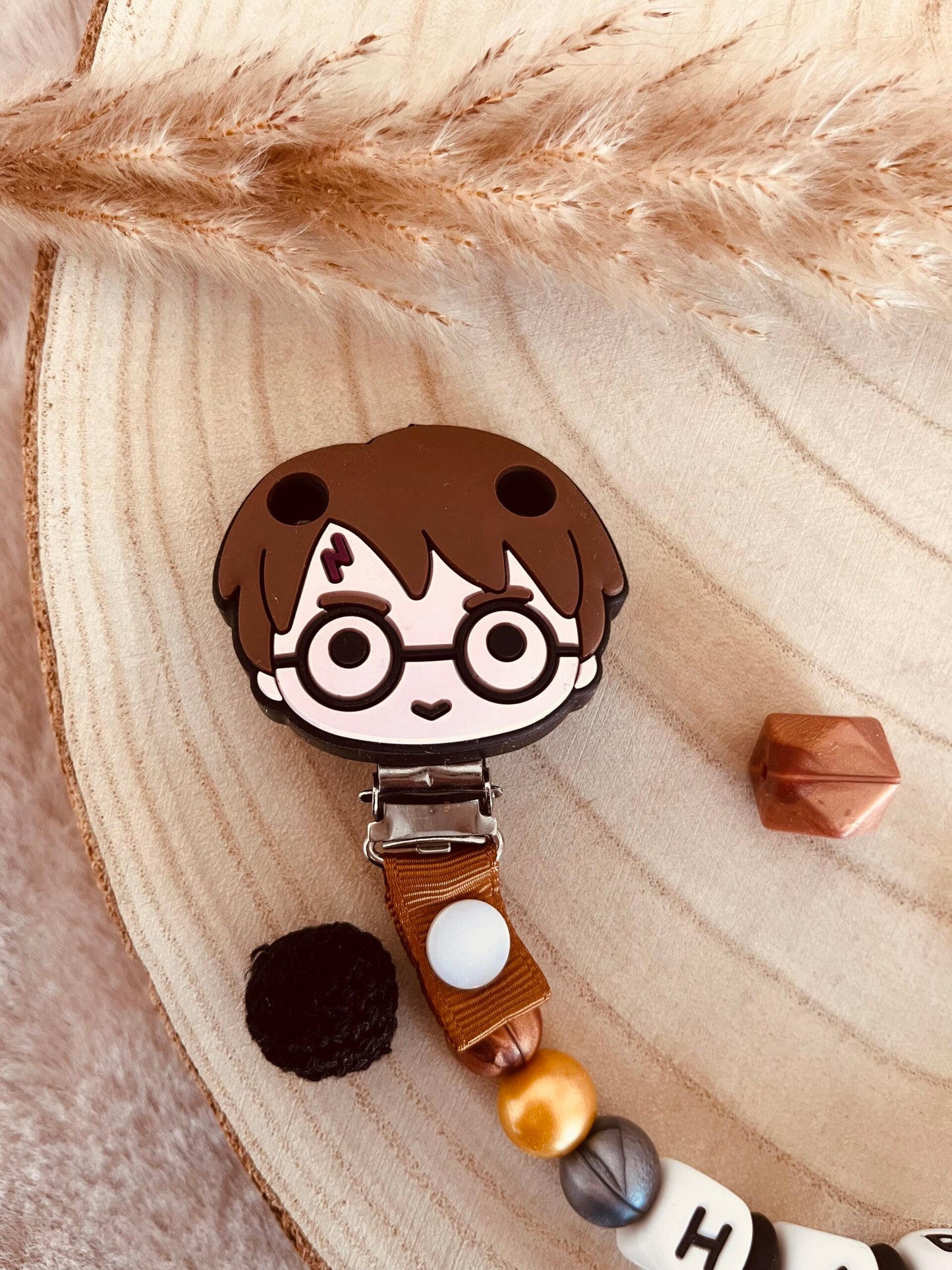 Attache tétine silicone harry potter