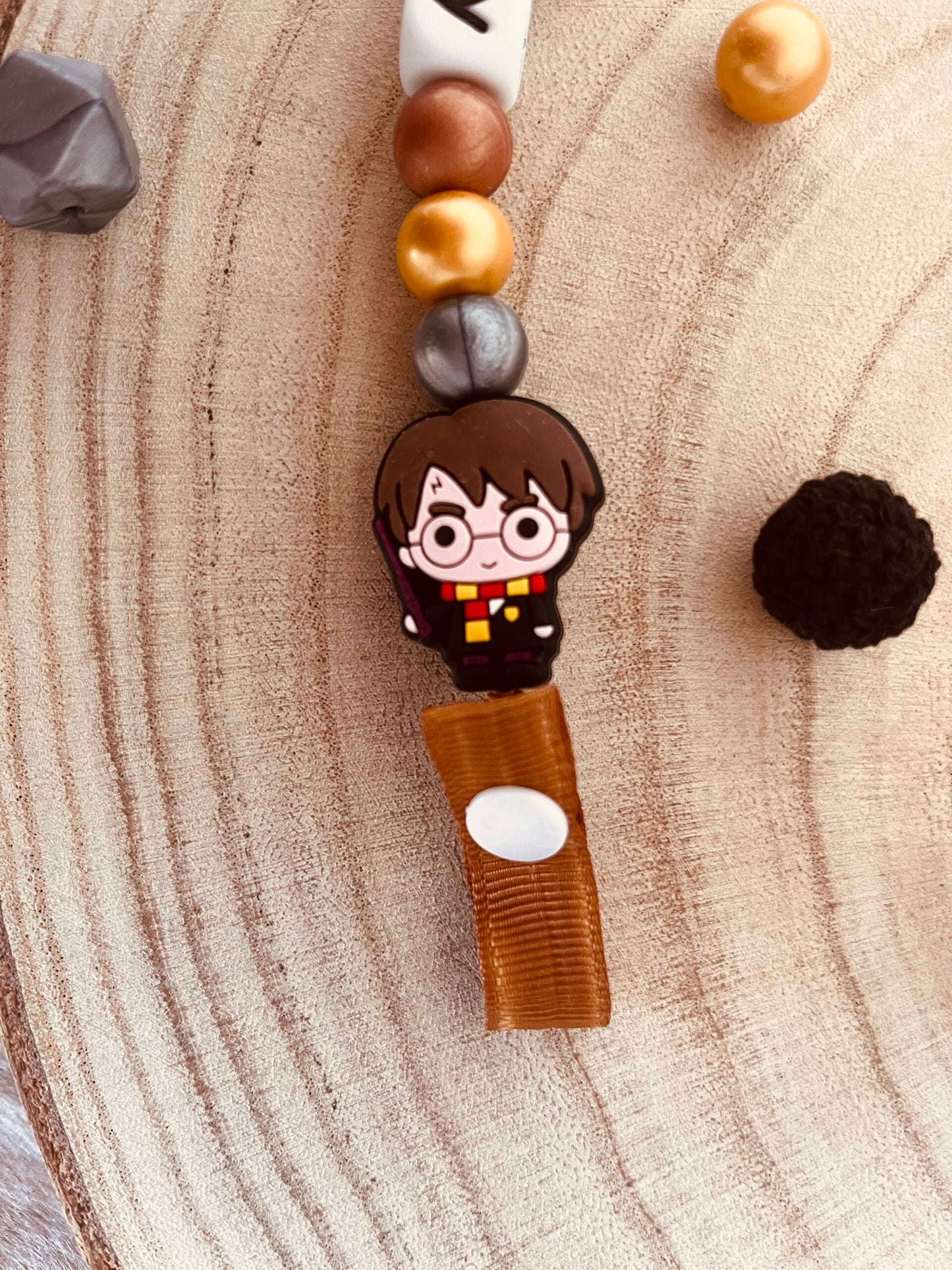 Attache tétine silicone harry potter