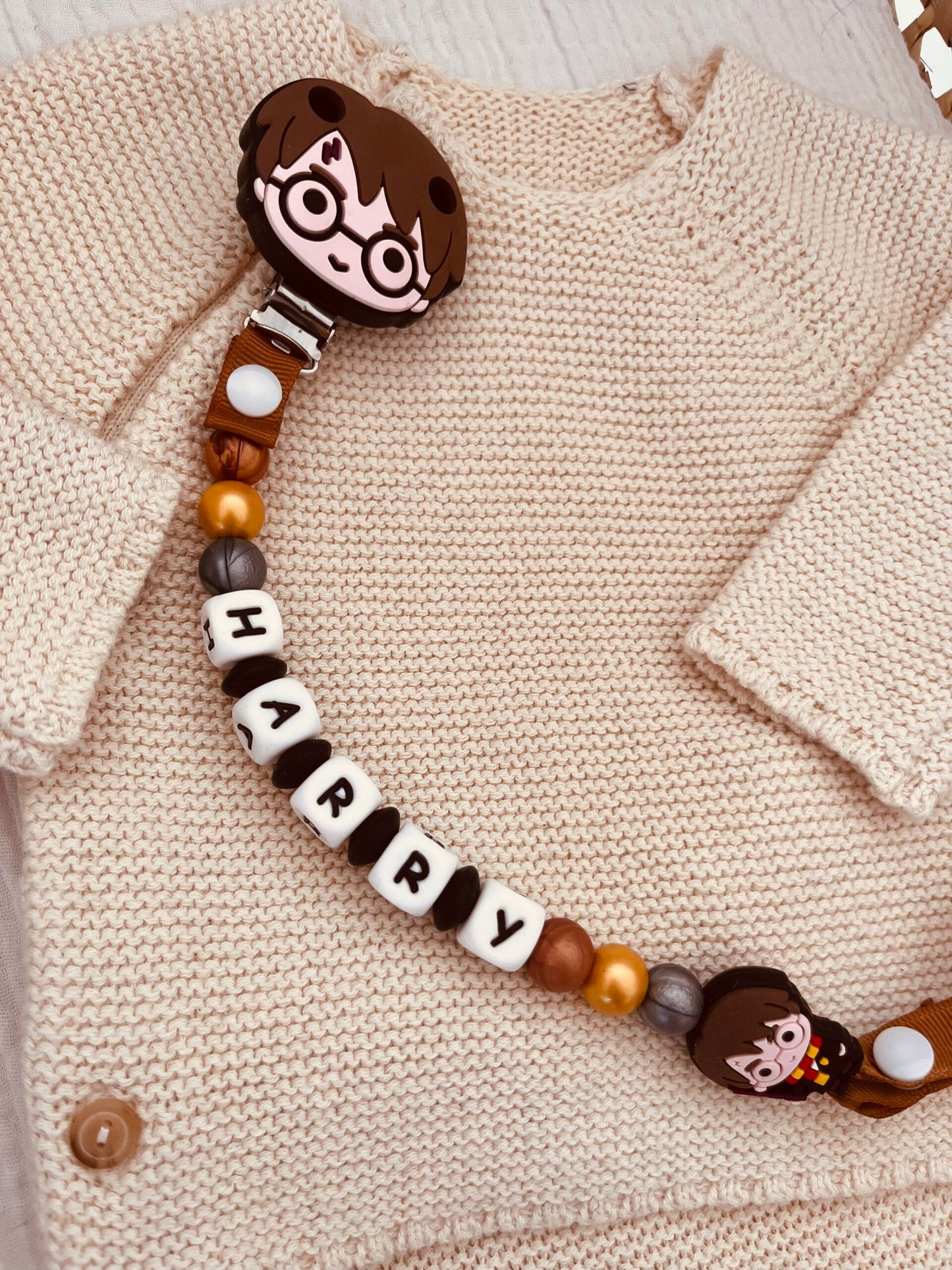 Attache tétine silicone harry potter