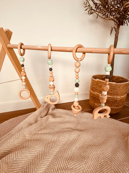 Portique bébé vert sauge