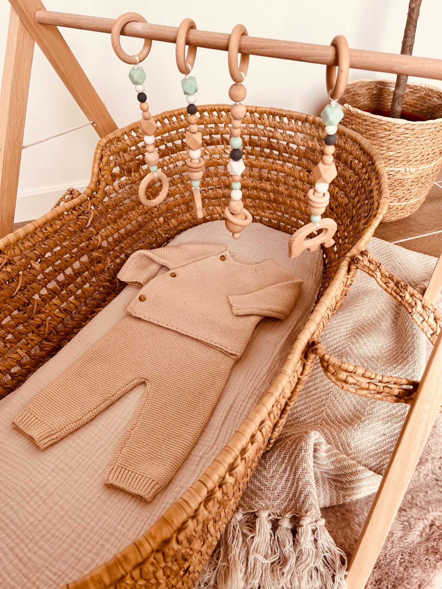 Portique bébé vert sauge