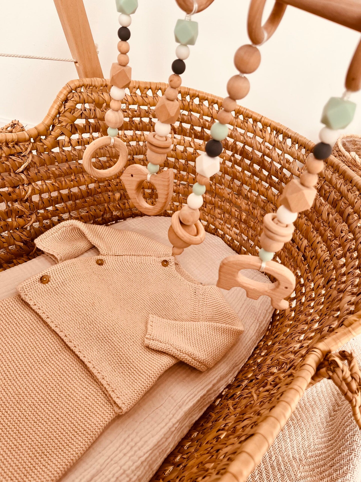 Portique bébé vert sauge
