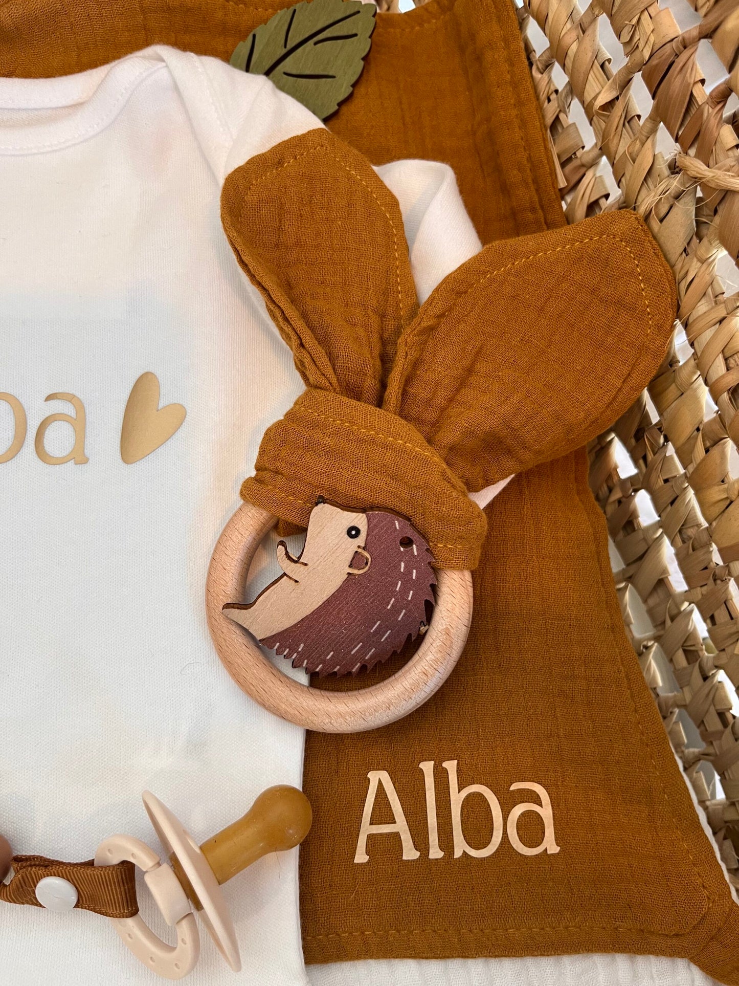 Coffret personnalisé bébé automne