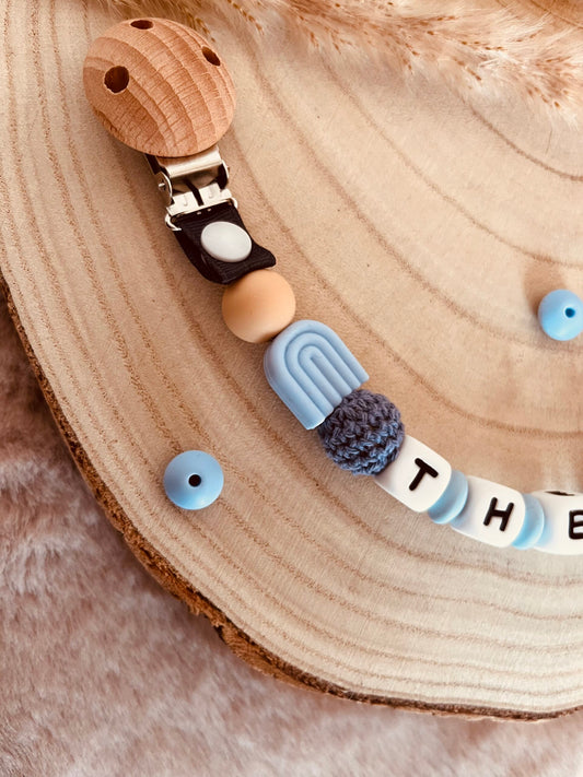 attache doudou cactus bleu