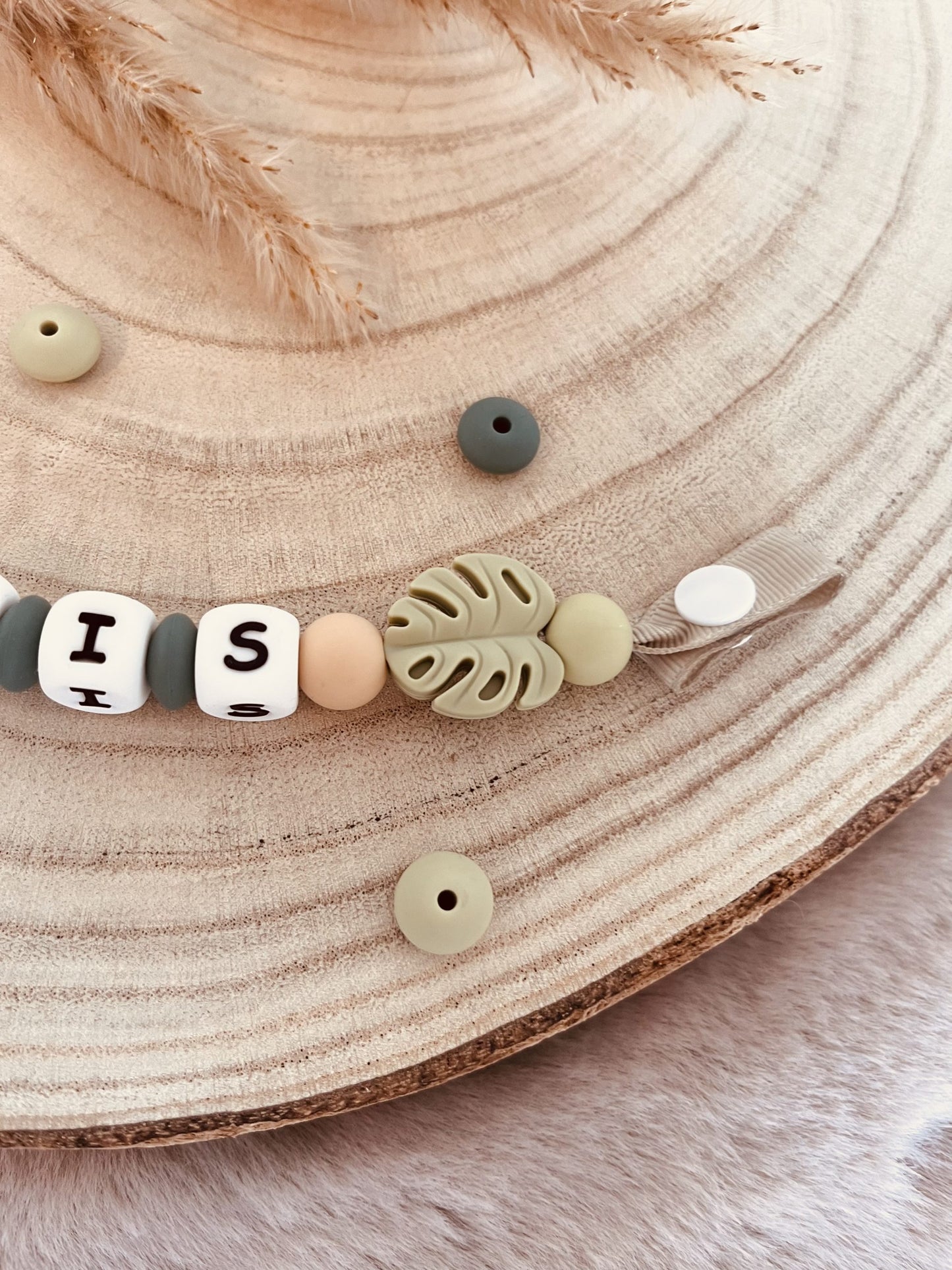 Koala khaki pacifier attach