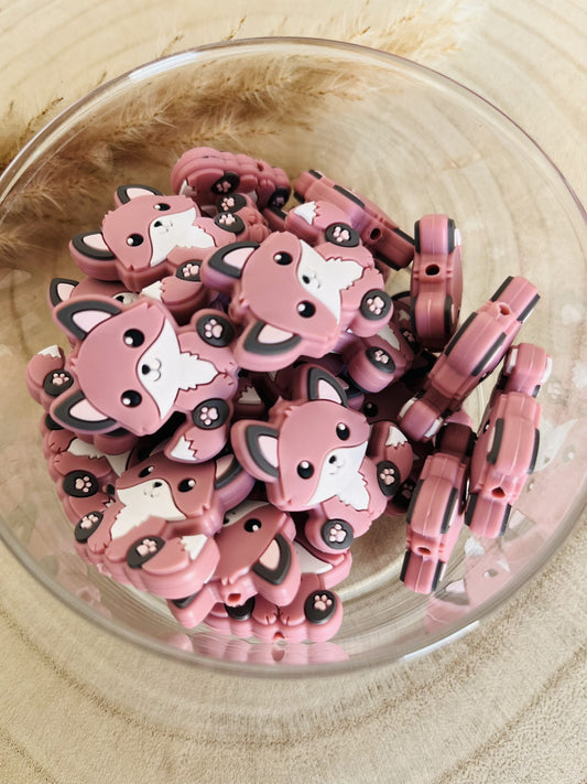 Pink renard silicone pearl