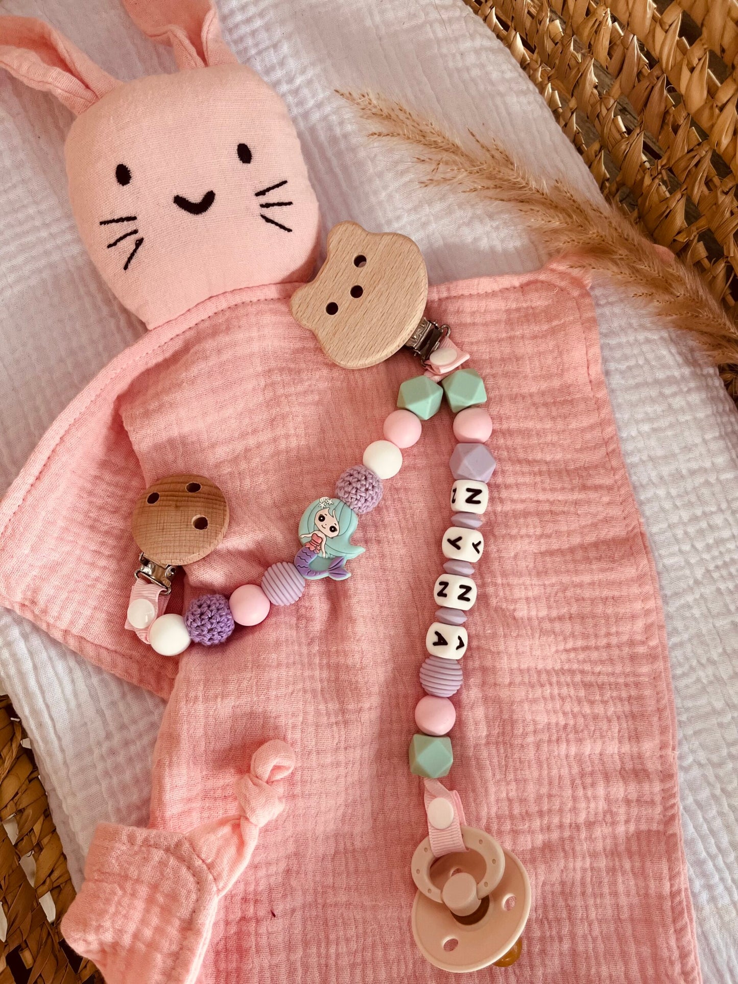 Double attache tétine et doudou