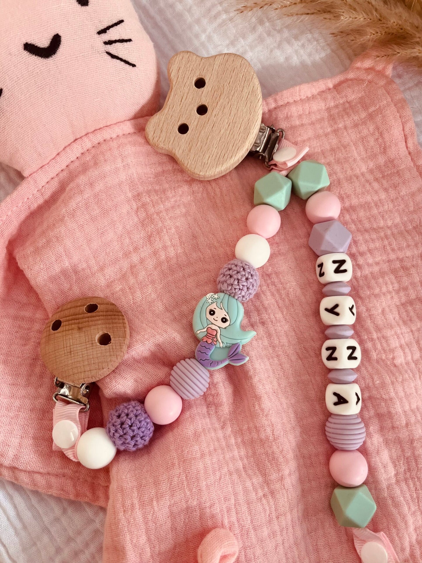 Double attache tétine et doudou