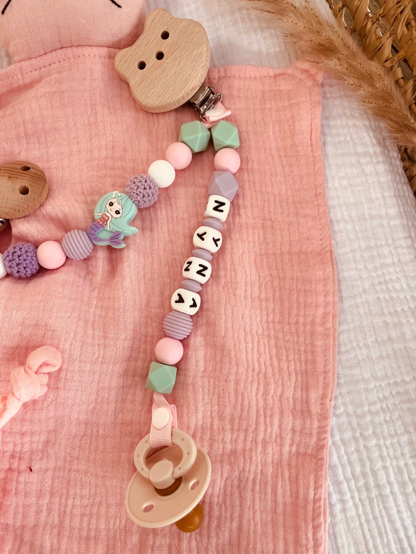 Double attache tétine et doudou