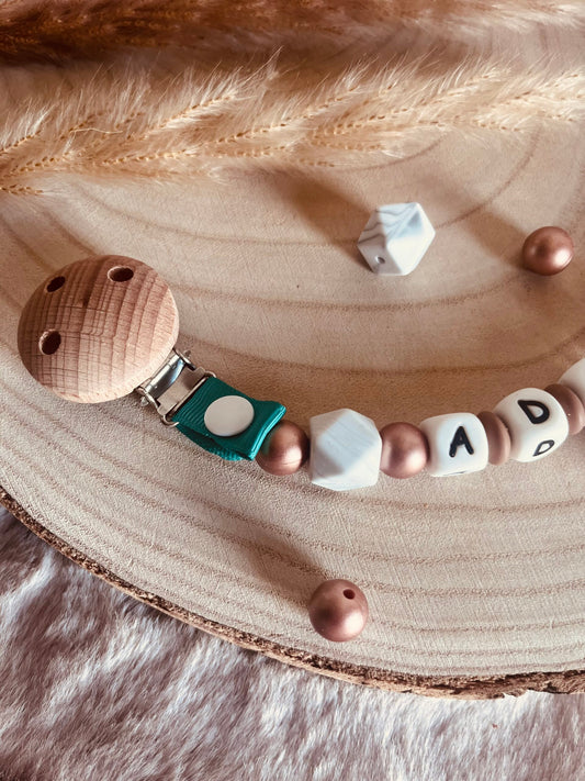 Attache tétine renne de noël