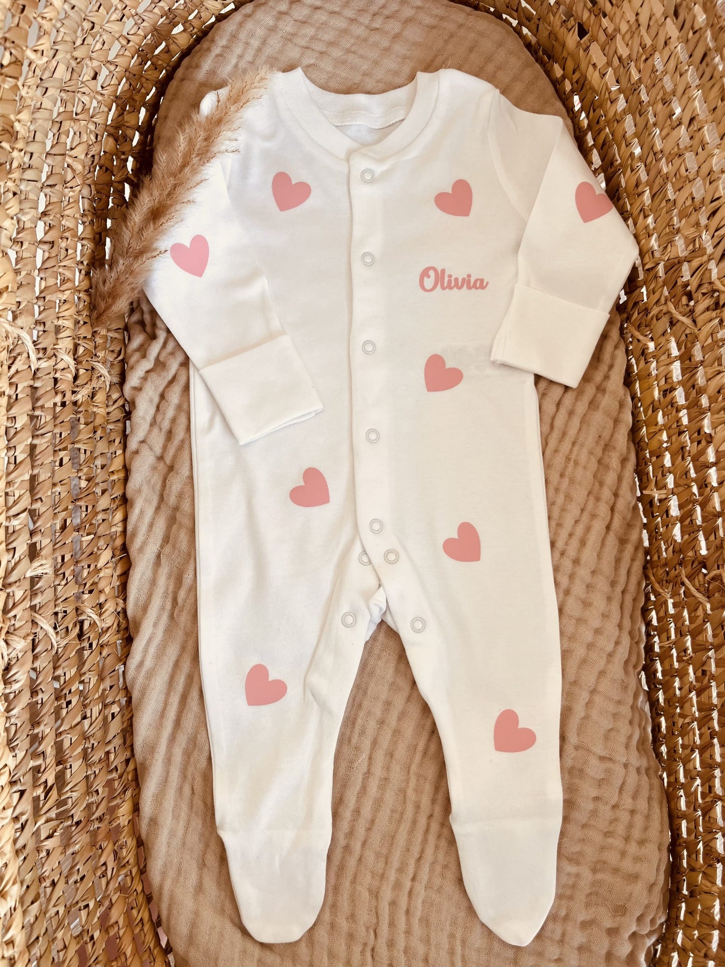 Coffret bébé coeur rose