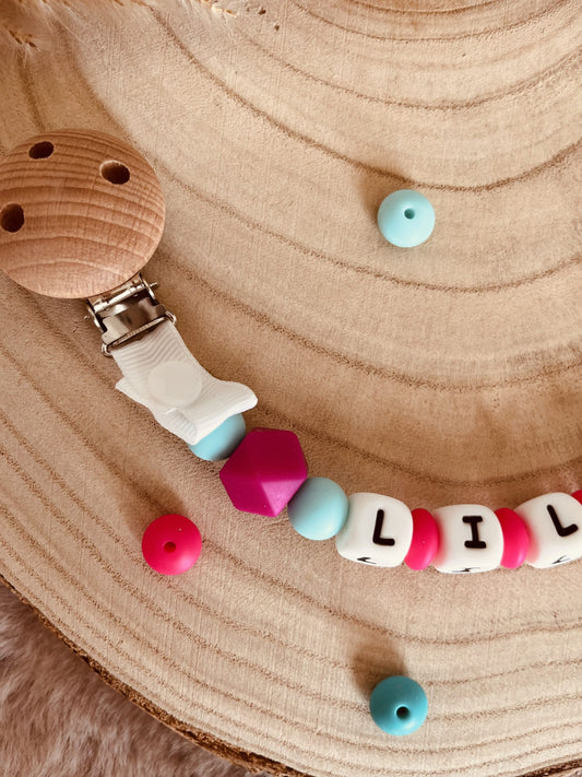 Rose Kaktus -Schnullerbefestigung