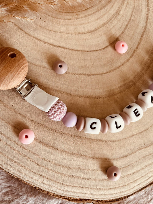 Personalisierter Lotus Parma -Schnuller anhängen