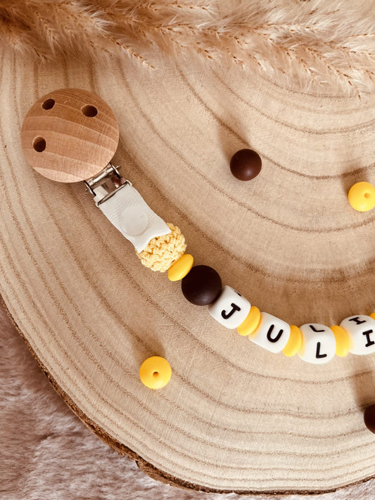 Gelber Pâquerette Schnuller