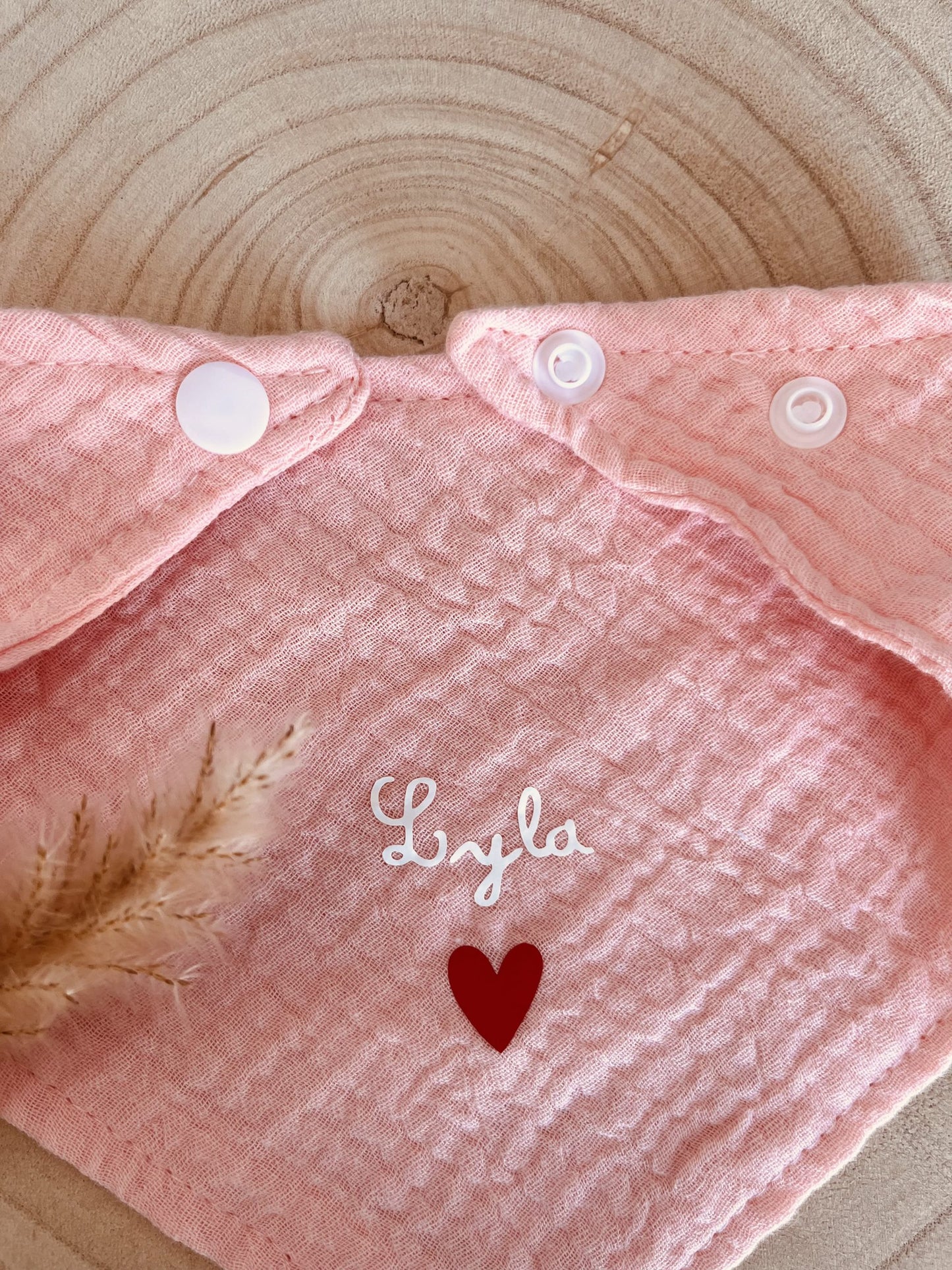 Roze hart slabbetje