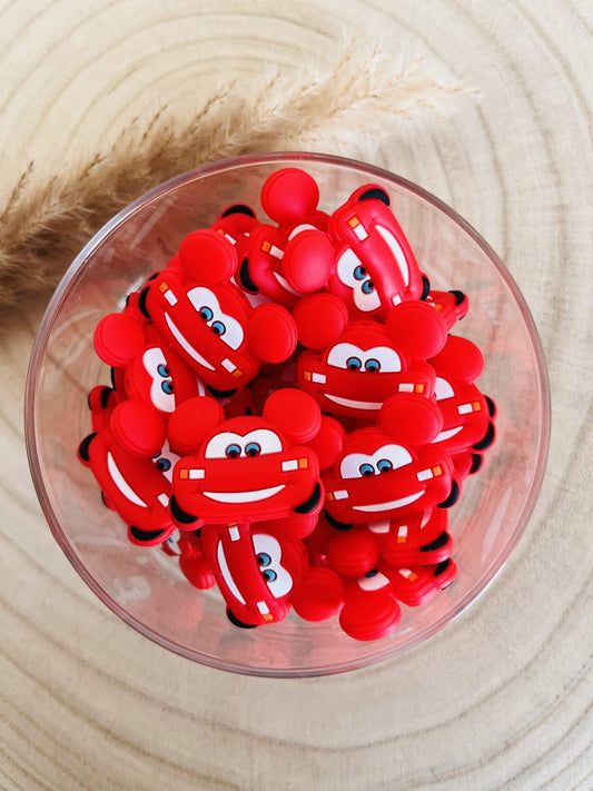 Red Cars silicone pearl