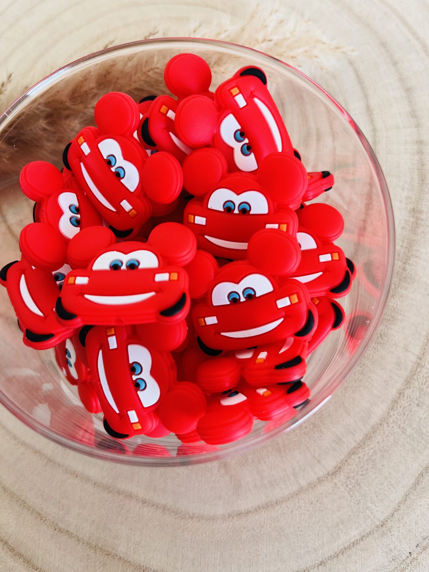 Red Cars Silicone Pearl