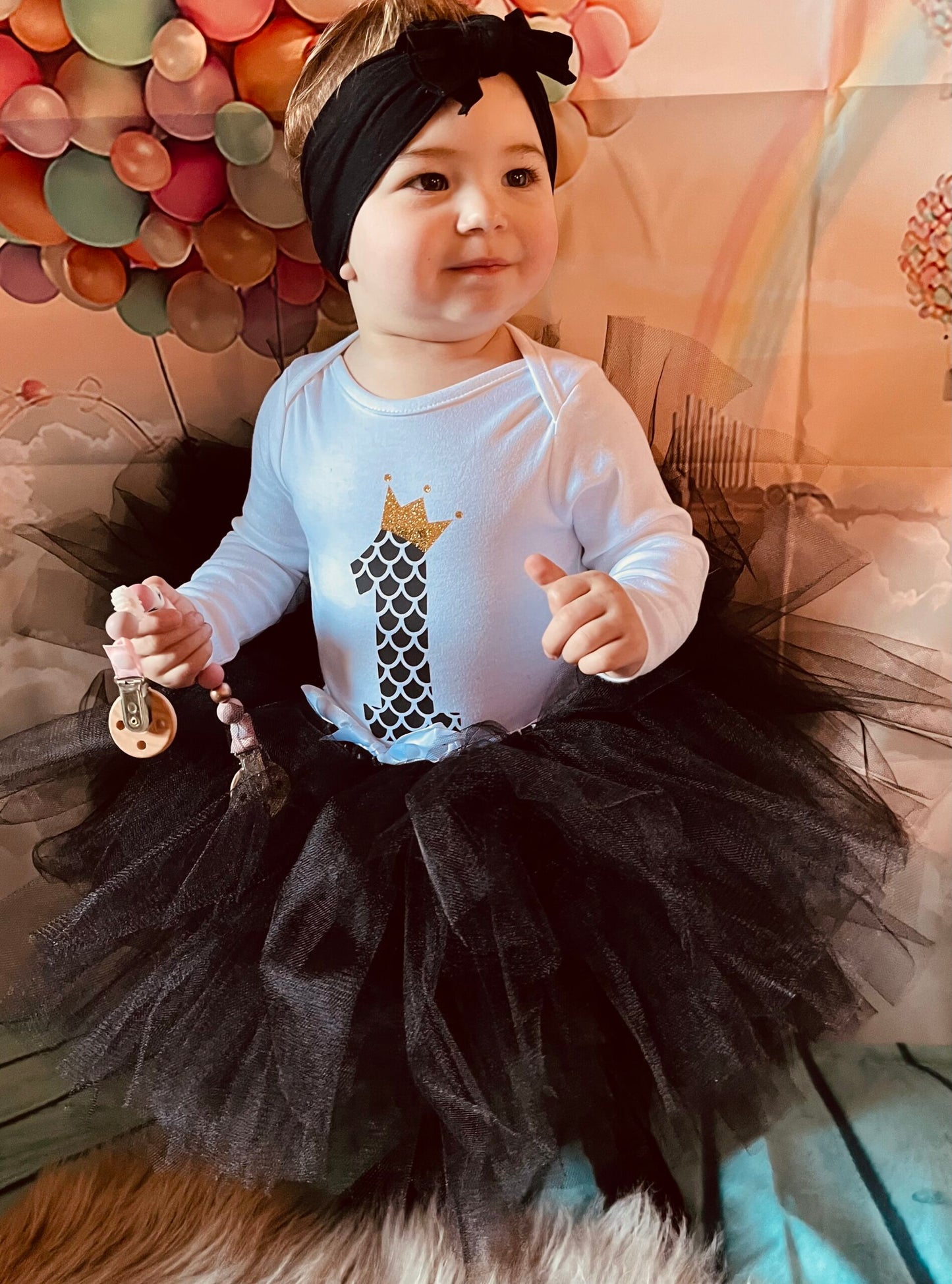 tutu bébé noir anniversaire