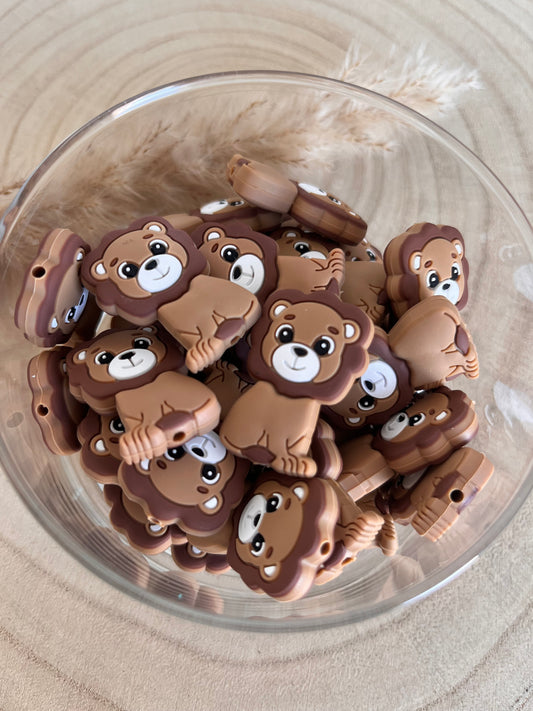 Perle silicone Lion