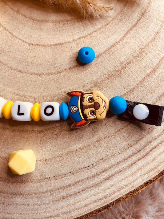 Attache tétine pat patrouille chase