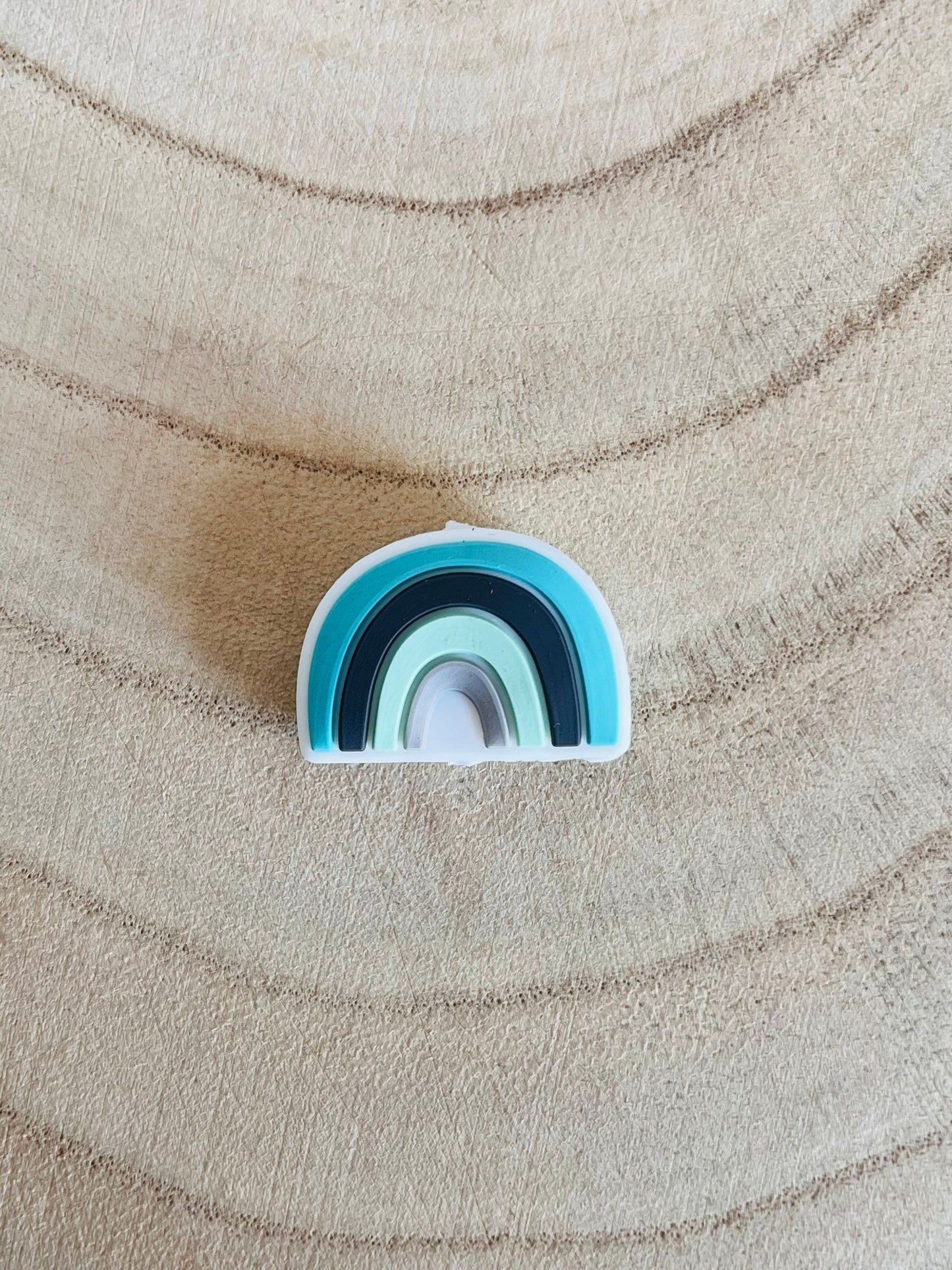 Perle silicone arc en ciel