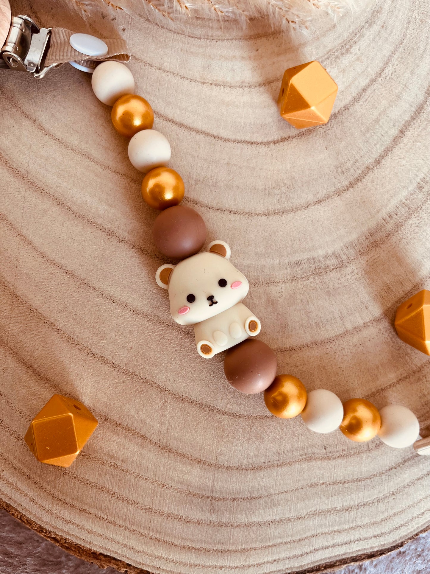 Attache tétine Ourson KAWAII 🧸✨