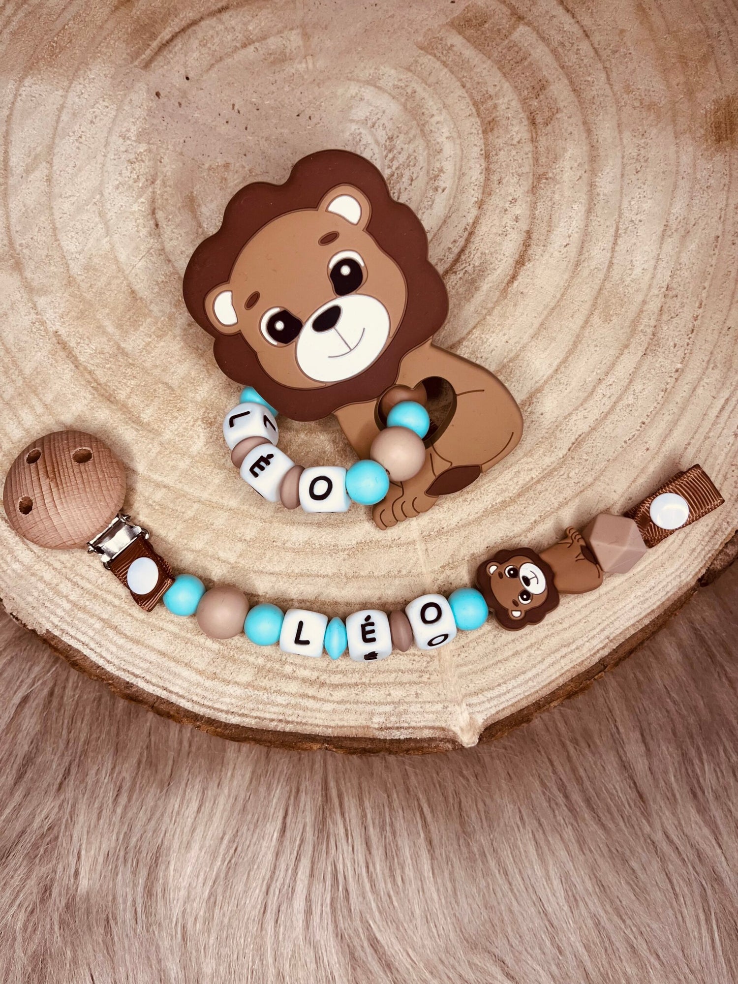 Coffret naissance personnalisé Lion