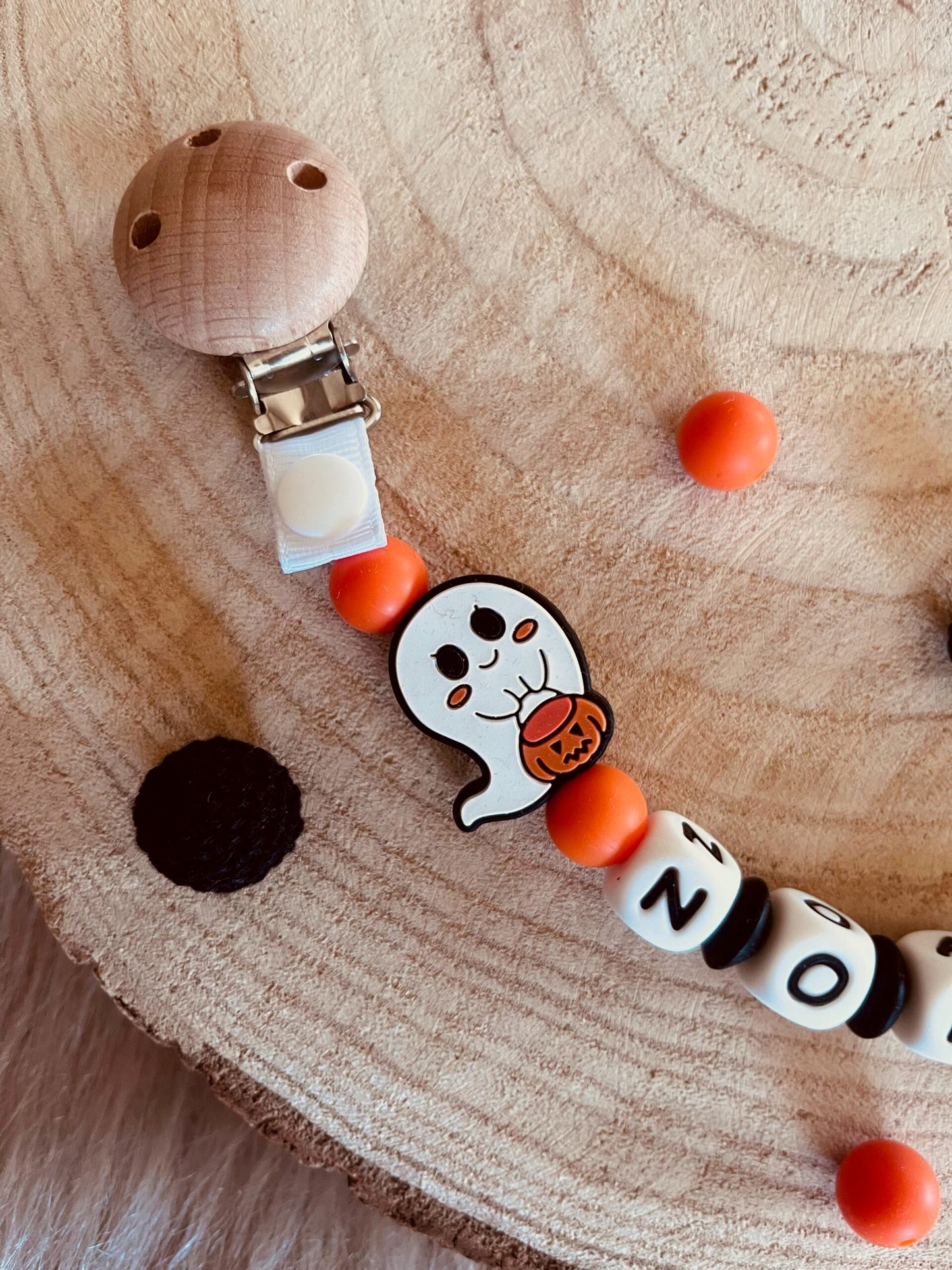attache tétine halloween