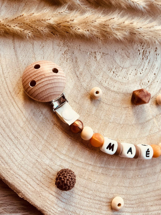 Attache doudou personnalisé bambi