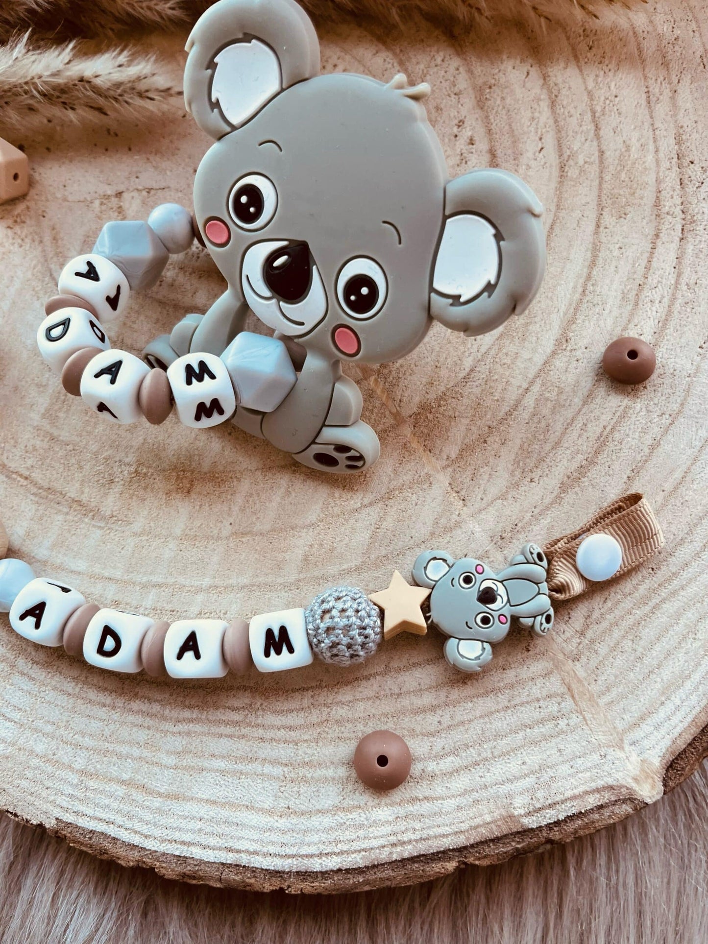Coffret bébé personnalisé koala gris