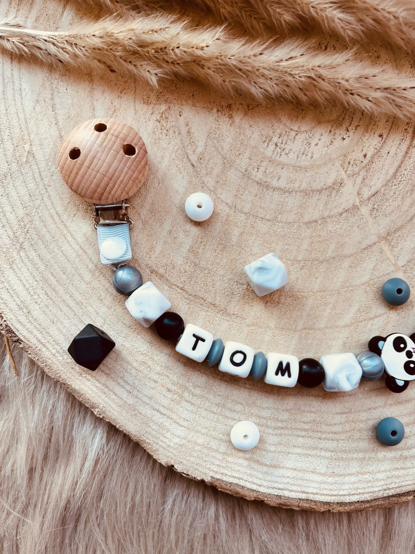 Attache doudou panda