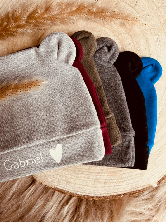 bonnet de naissance pour bébé personnalisé | Babanono
