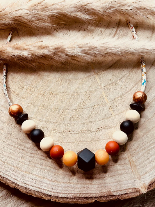 Collier d'allaitement liberty noir