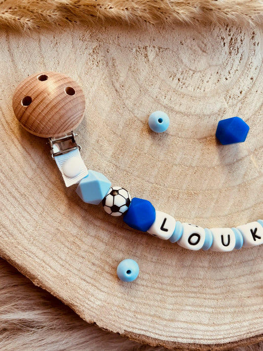 Attache doudou personnalisé foot