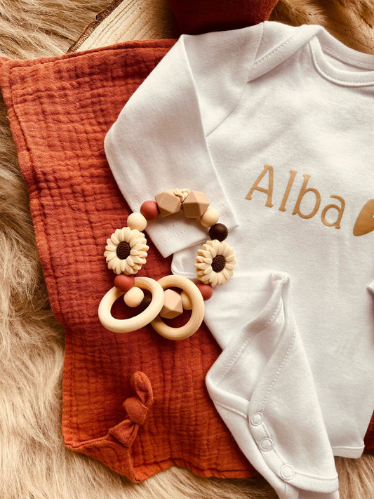 coffret naissance personnalisé terracotta