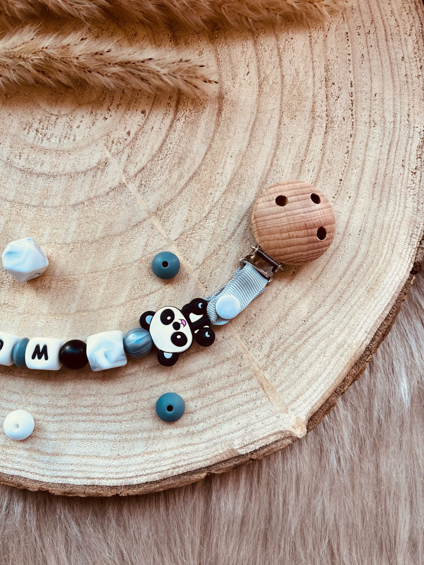 Attache doudou panda