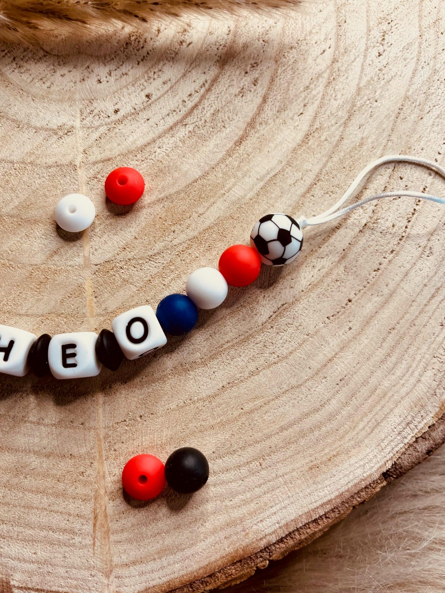 attache tétine personnalisé foot