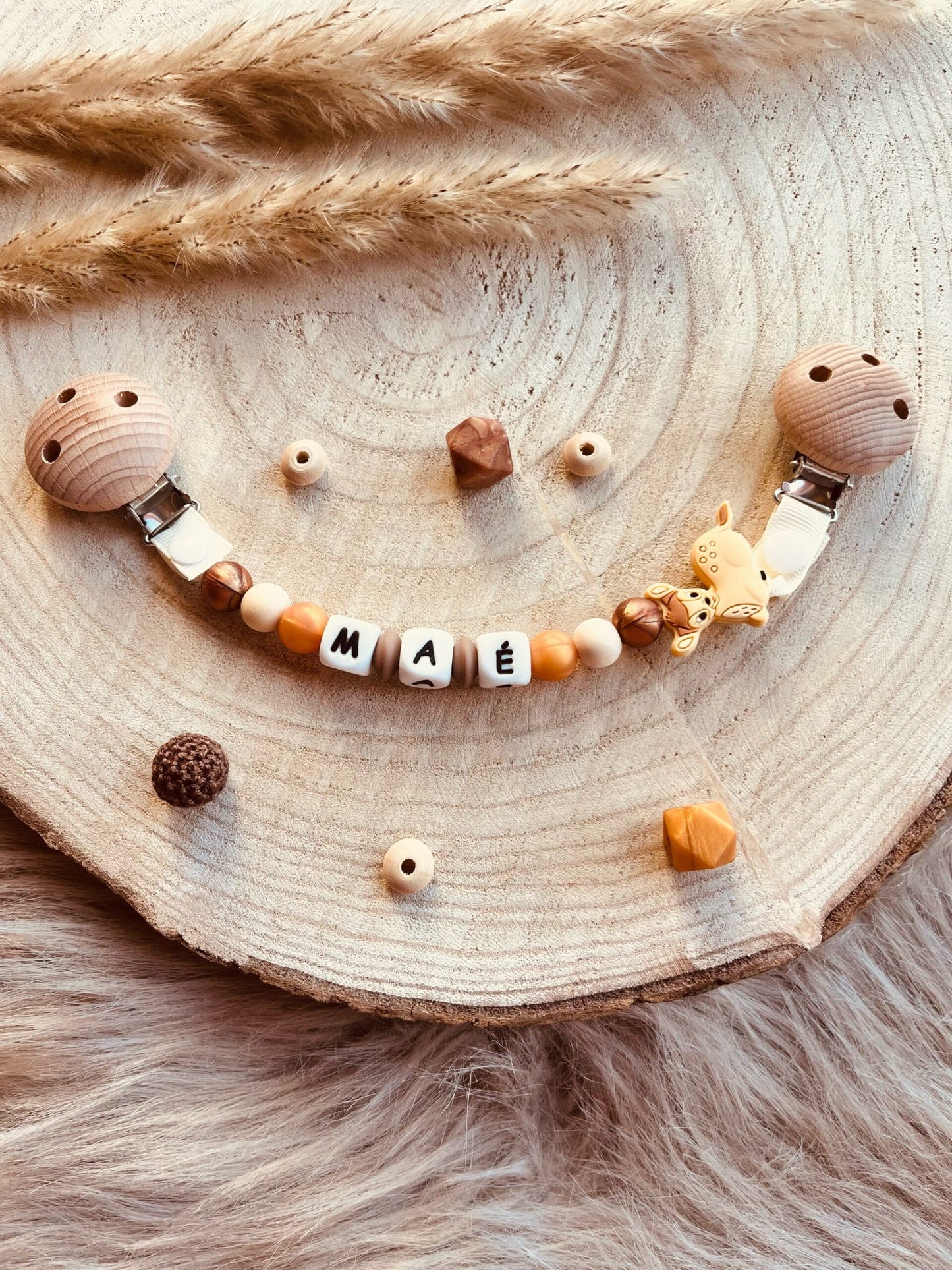 Attache doudou Bambi à Personnaliser | Babanono