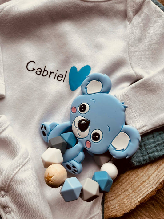 coffret naissance personnalisé doudou bleu