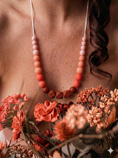 Nursing and Babywearing Necklace Terracotta