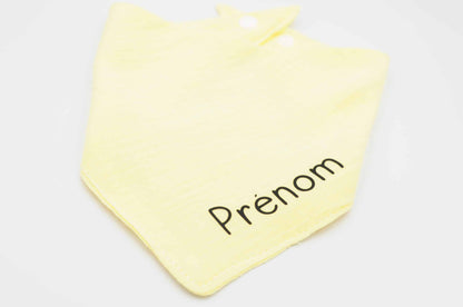 Primeiro nome personalizado babador