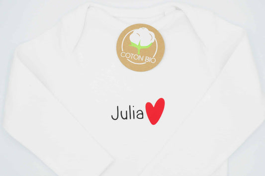 Long sleeve Body Personalized Red Heart