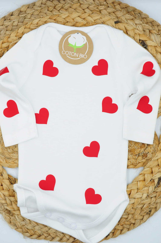 Body personnalisé avec coeur