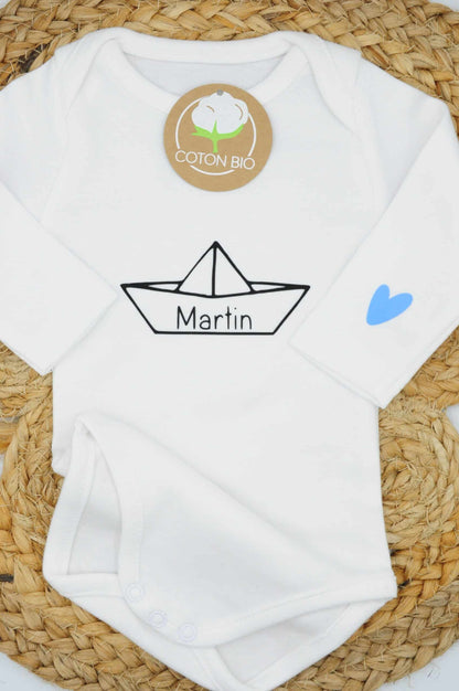 Body personnalisé petit bateau