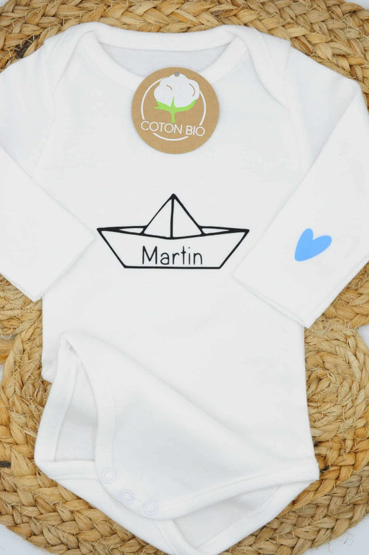 Body personnalisé petit bateau